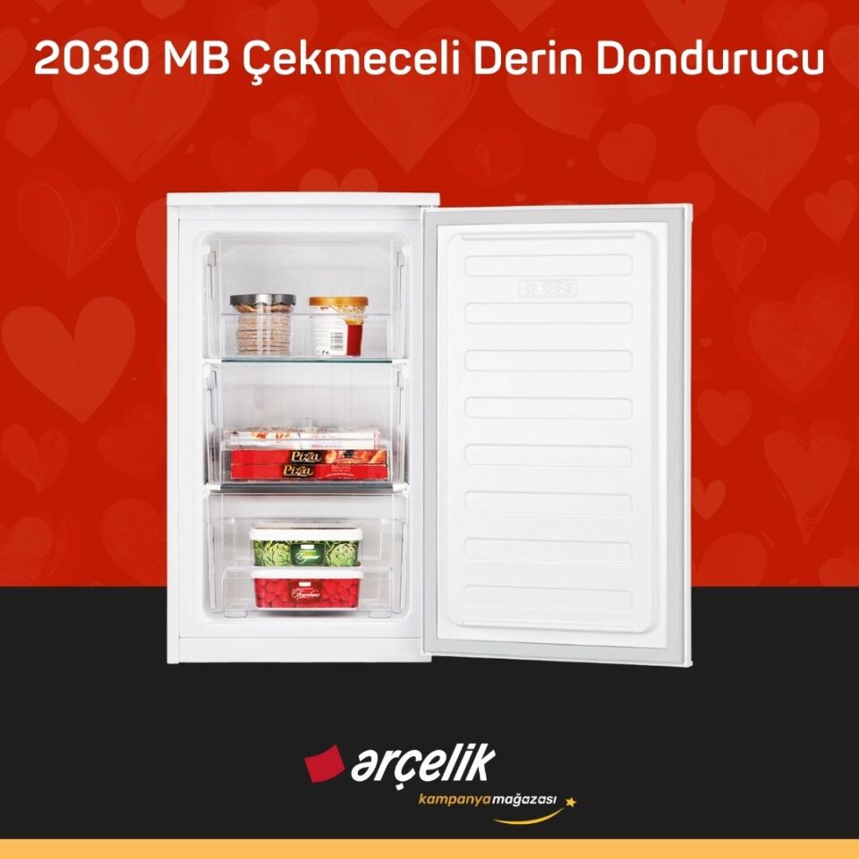 ARÇELİK 2030 MB 3 Bölmeli Derin Dondurucu