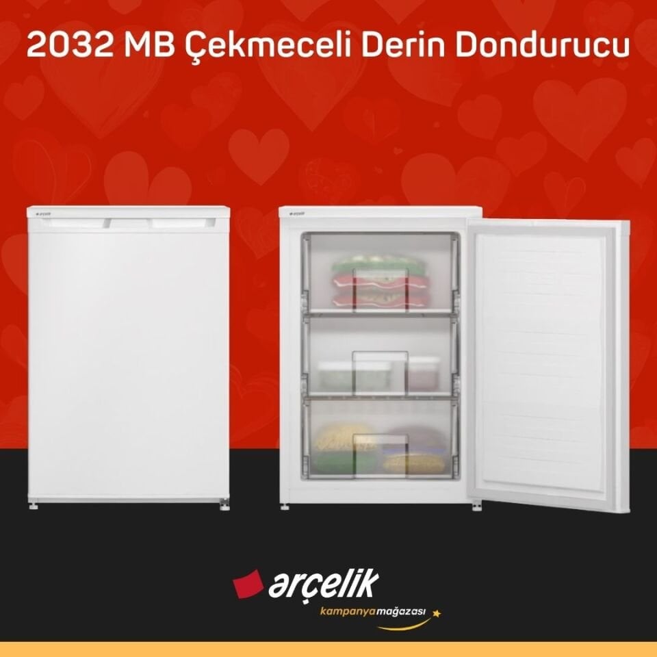 ARÇELİK 2032 MB 3 Bölmeli Derin Dondurucu
