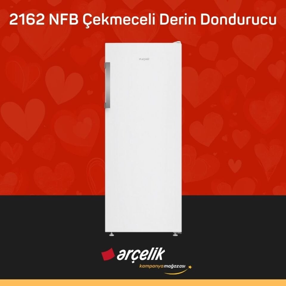 ARÇELİK 2162 NFB 6 Bölmeli Derin Dondurucu