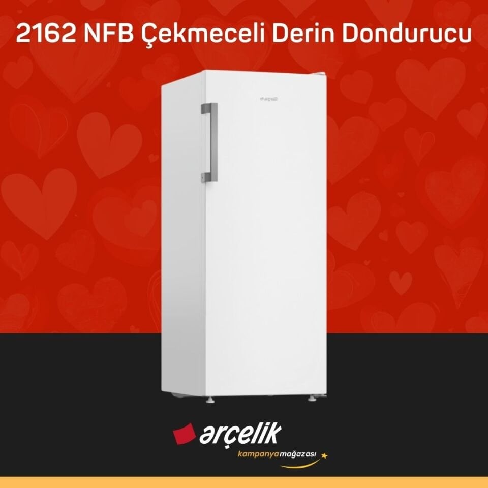 ARÇELİK 2162 NFB 6 Bölmeli Derin Dondurucu