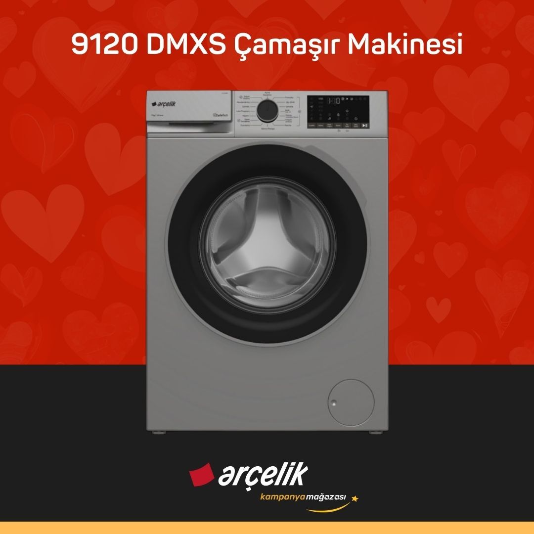 ARÇELİK 9120 DMXS 9 Kg Çamaşır Makinesi