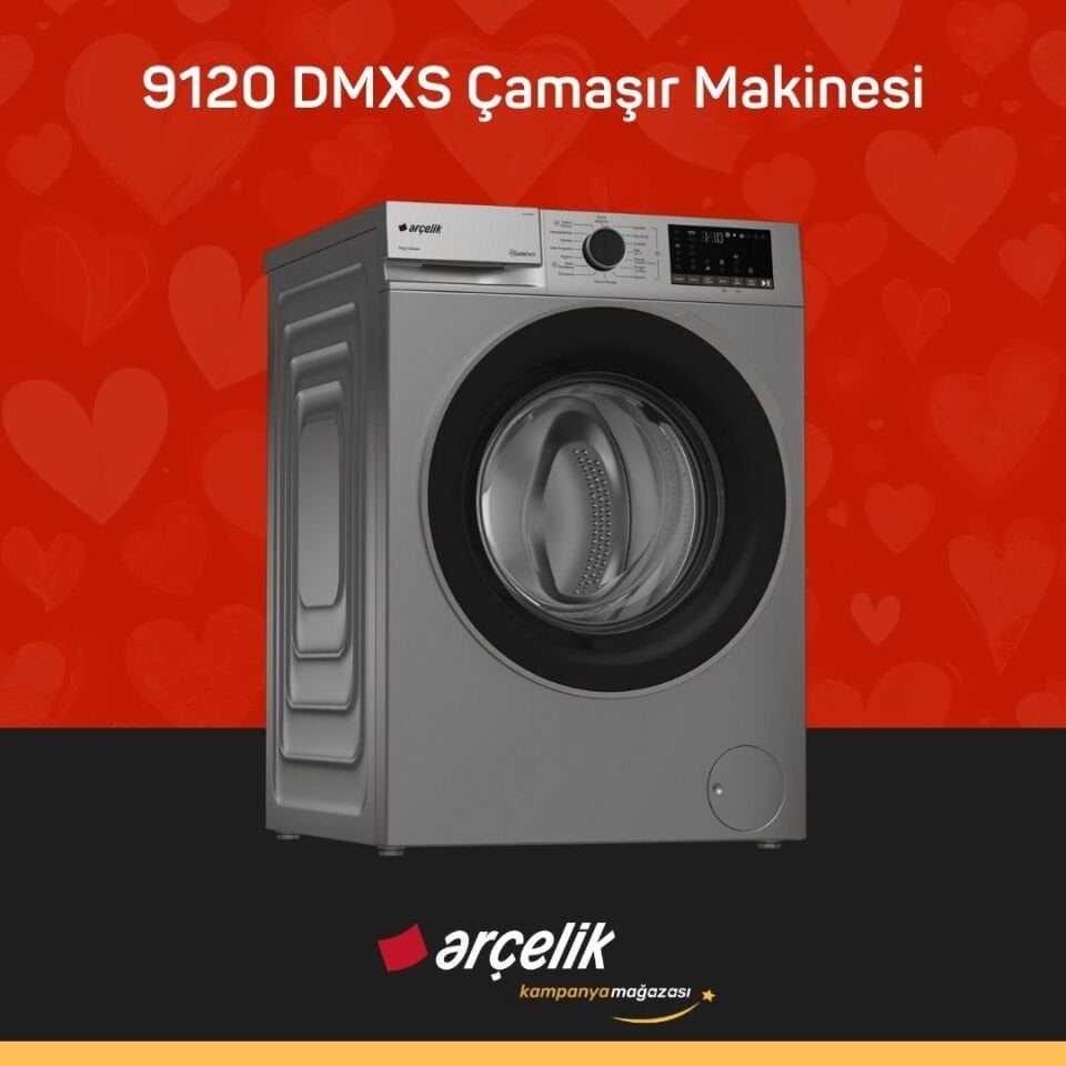 ARÇELİK 9120 DMXS 9 Kg Çamaşır Makinesi