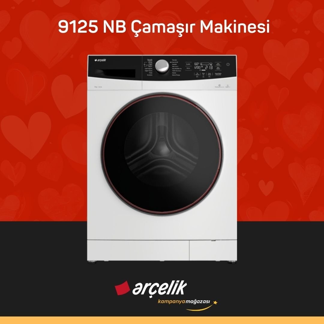 ARÇELİK 9125 NB 9 Kg Çamaşır Makinesi