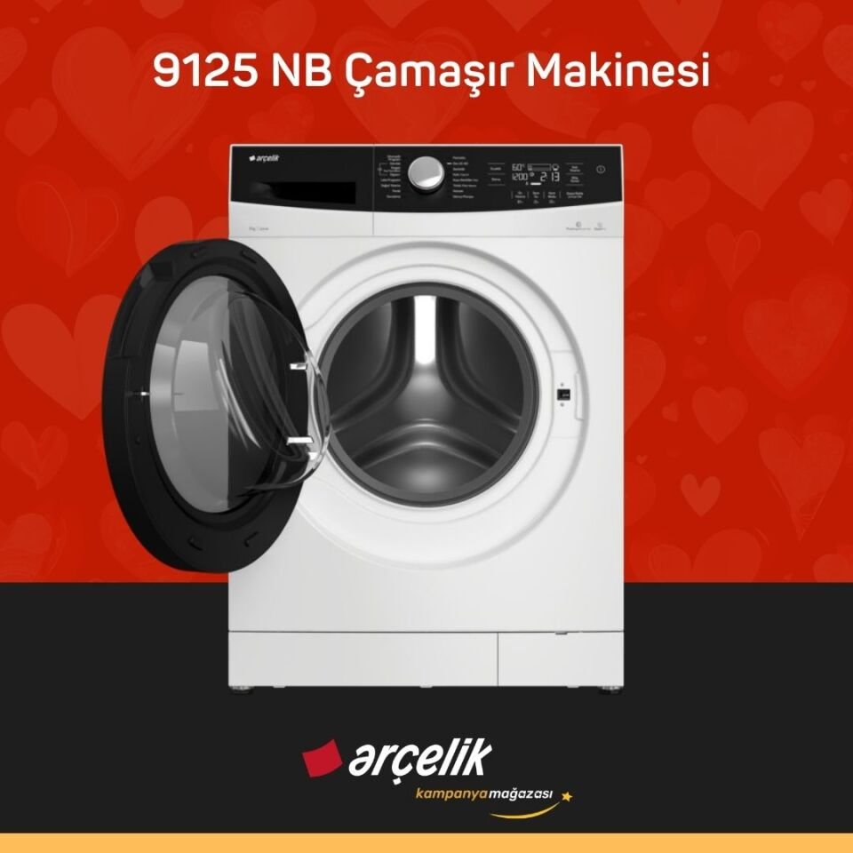 ARÇELİK 9125 NB 9 Kg Çamaşır Makinesi