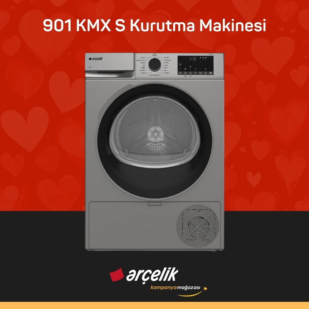 ARÇELİK 901 KMX S 9 Kg Kurutma Makinesi