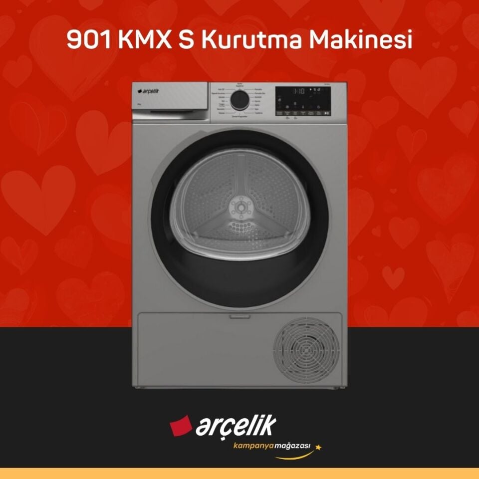 ARÇELİK 901 KMX S 9 Kg Kurutma Makinesi