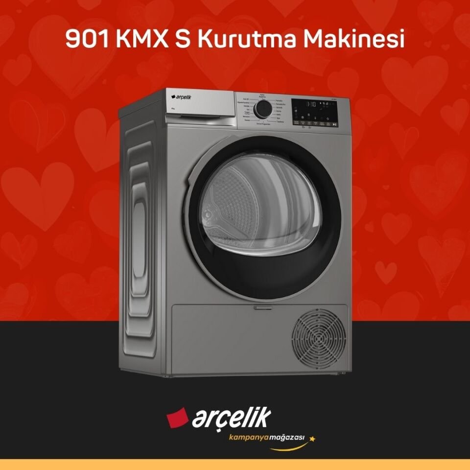 ARÇELİK 901 KMX S 9 Kg Kurutma Makinesi