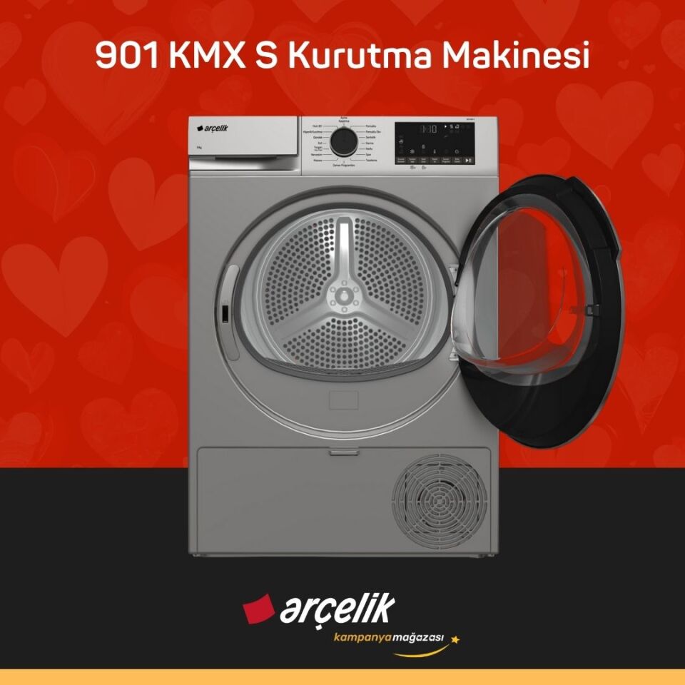 ARÇELİK 901 KMX S 9 Kg Kurutma Makinesi