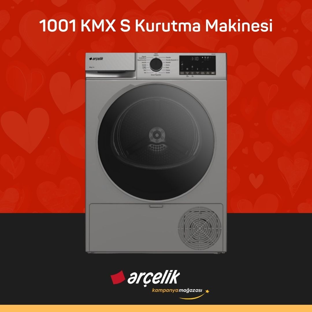 ARÇELİK 1001 KMX S 10 Kg Kurutma Makinesi