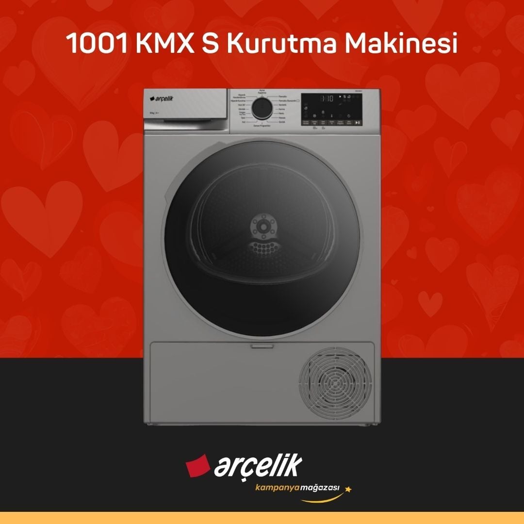 ARÇELİK 1001 KMX S 10 Kg Kurutma Makinesi