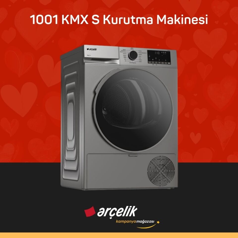 ARÇELİK 1001 KMX S 10 Kg Kurutma Makinesi
