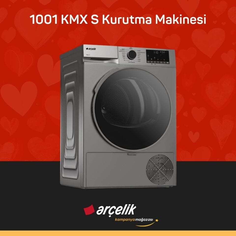 ARÇELİK 1001 KMX S 10 Kg Kurutma Makinesi