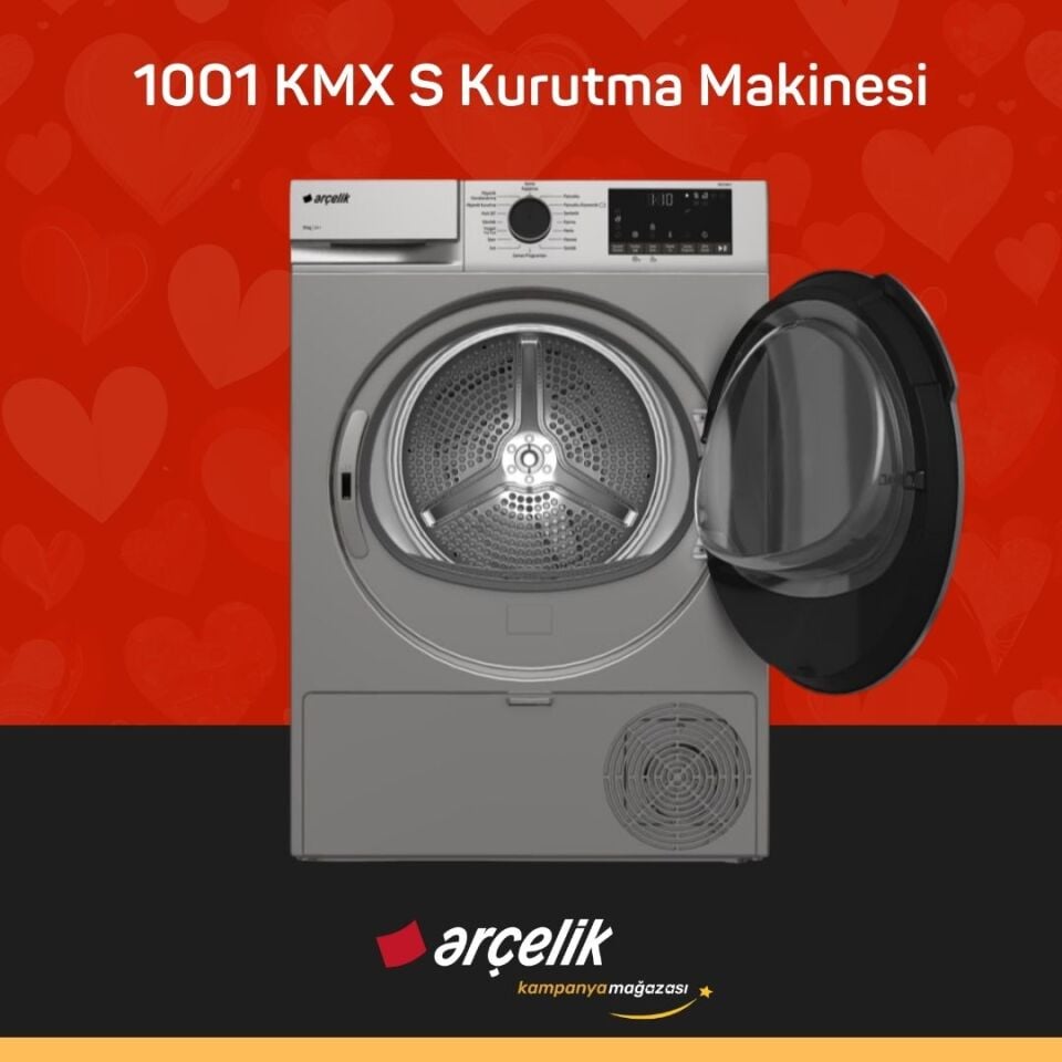 ARÇELİK 1001 KMX S 10 Kg Kurutma Makinesi