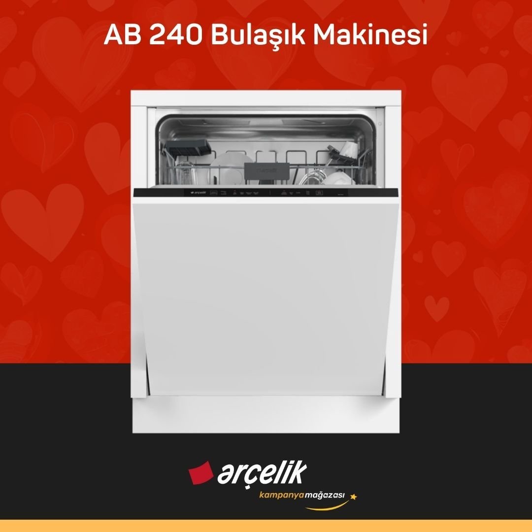 ARÇELİK AB 240 Tam Ankastre Bulaşık Makinesi