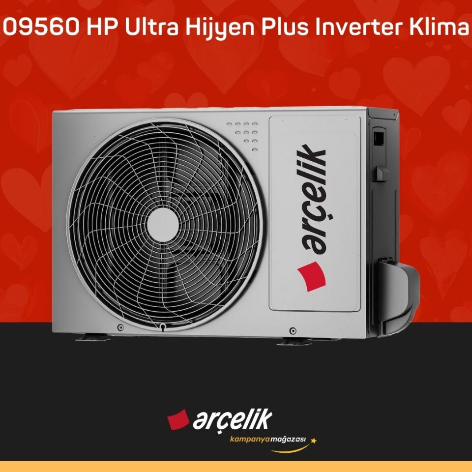ARÇELİK 09560 HP Ultra Hijyen Plus Prosmart Black Inverter Klima 9.000 Btu/h