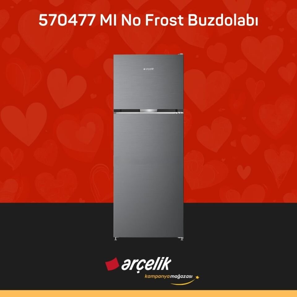 ARÇELİK 570477 MI Üstten Donduruculu Buzdolabı