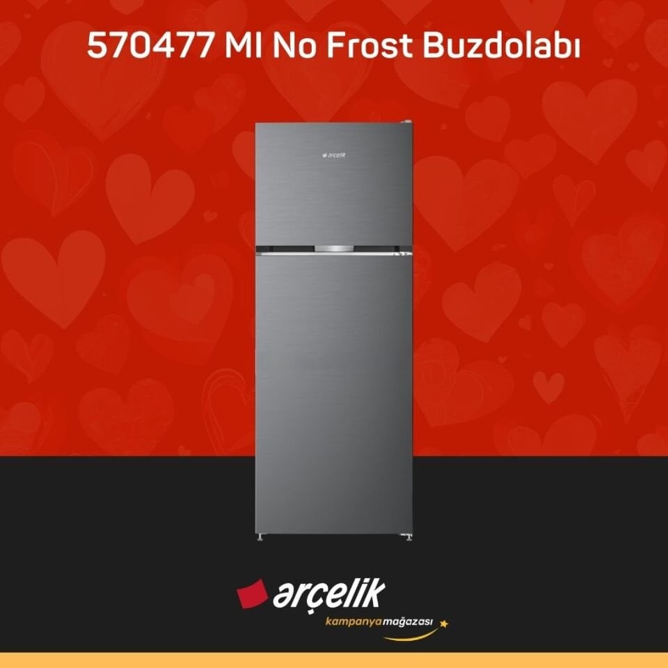 ARÇELİK 570477 MI Üstten Donduruculu Buzdolabı