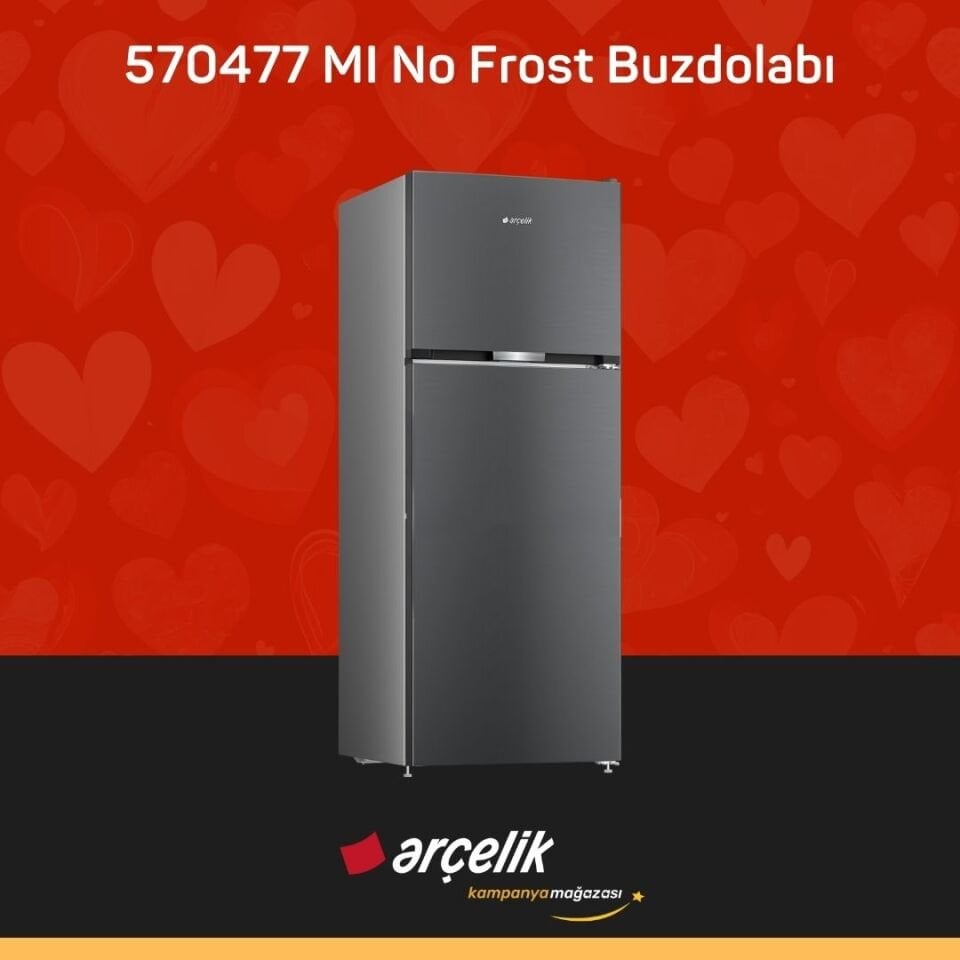 ARÇELİK 570477 MI Üstten Donduruculu Buzdolabı