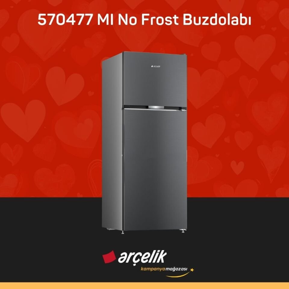 ARÇELİK 570477 MI Üstten Donduruculu Buzdolabı
