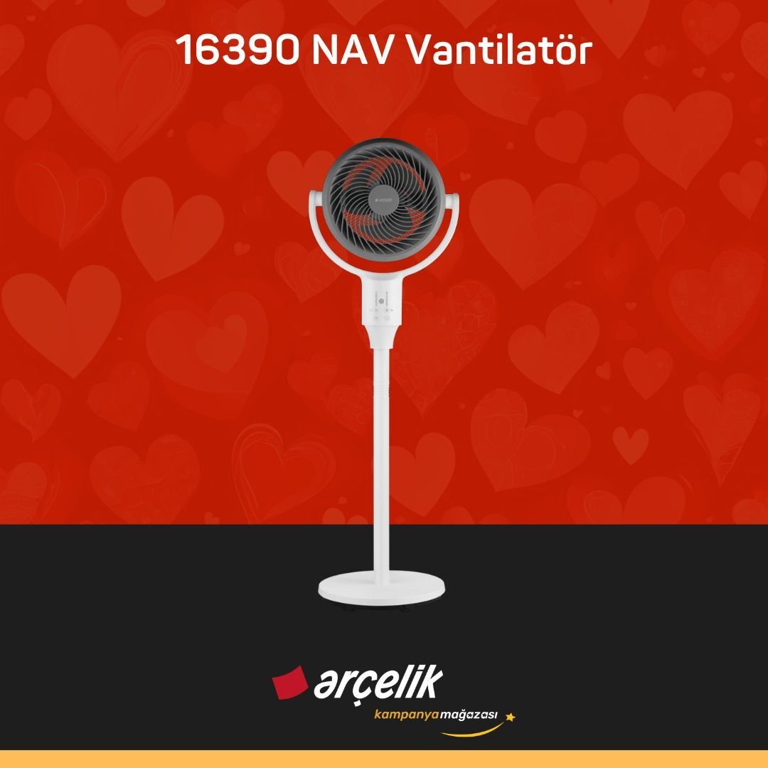 ARÇELİK 16390 NAV Ayaklı Vantilatör