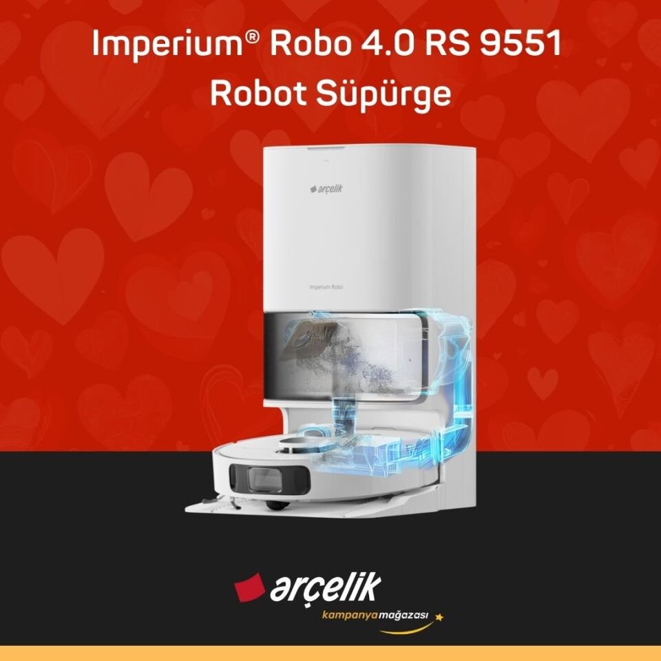 ARÇELİK Imperium® Robo 4.0 RS 9551 Robot Süpürge