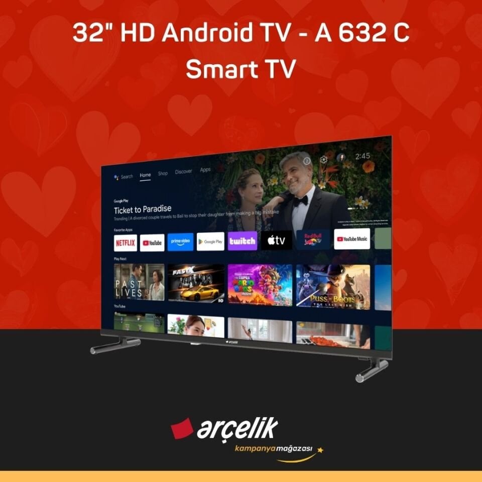 ARÇELİK 32'' HD Android TV - A 632 C Smart TV