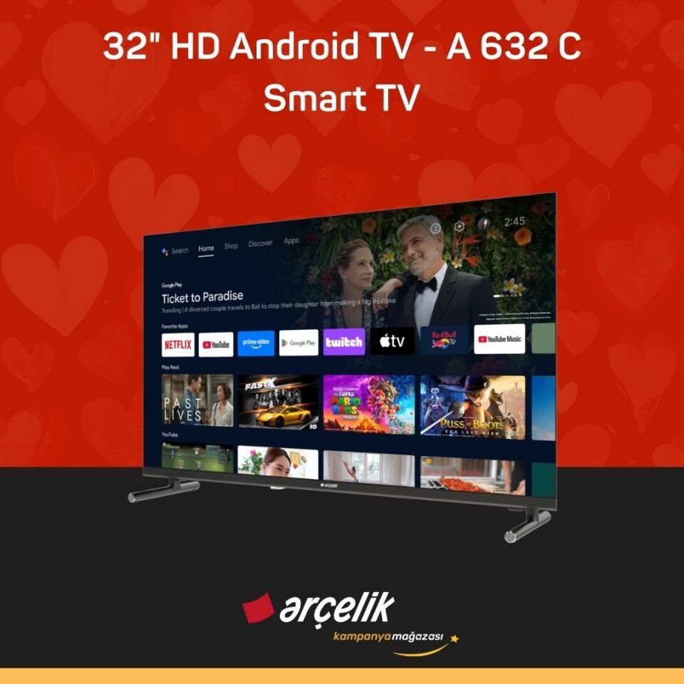 ARÇELİK 32'' HD Android TV - A 632 C Smart TV
