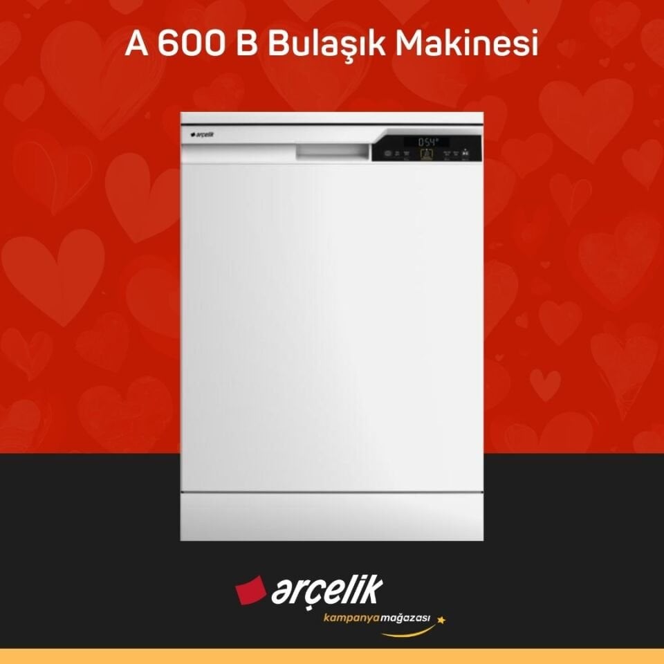 ARÇELİK A 600 B 4 Programlı Bulaşık Makinesi
