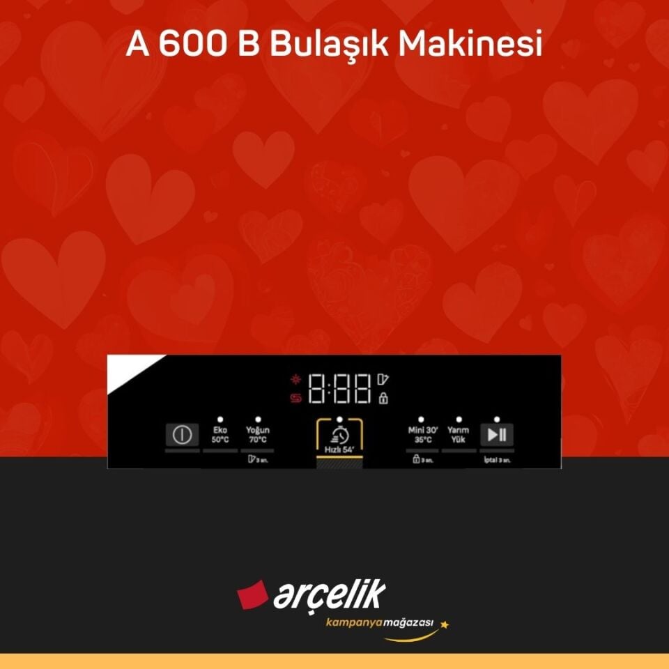 ARÇELİK A 600 B Star Serisi Solo Bulaşık Makinesi