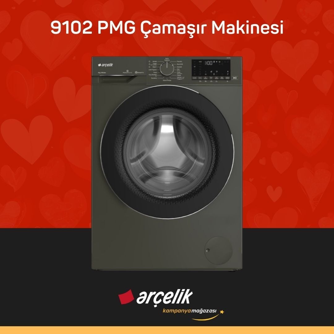 ARÇELİK 9102 PMG 9 Kg Çamaşır Makinesi