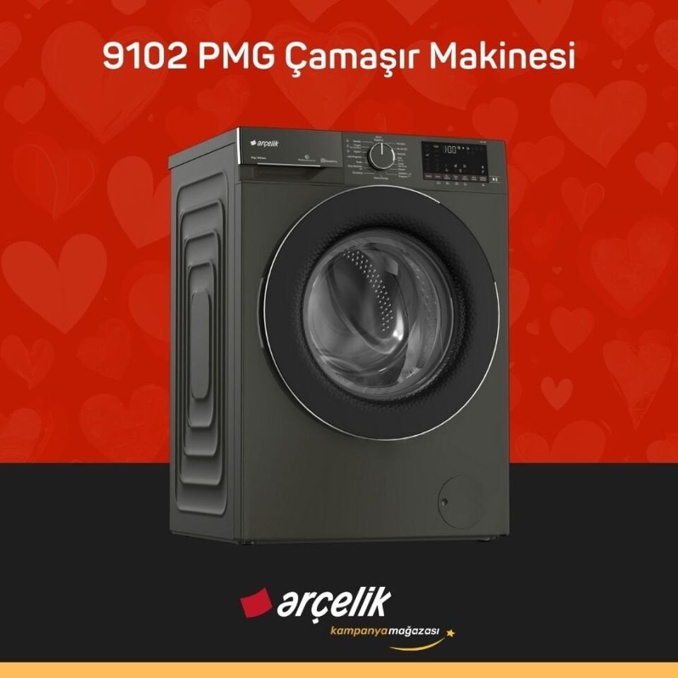 ARÇELİK 9102 PMG 9 Kg Çamaşır Makinesi