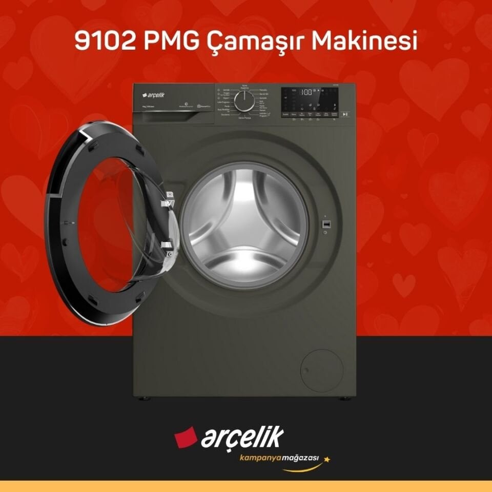 ARÇELİK 9102 PMG 9 Kg Çamaşır Makinesi