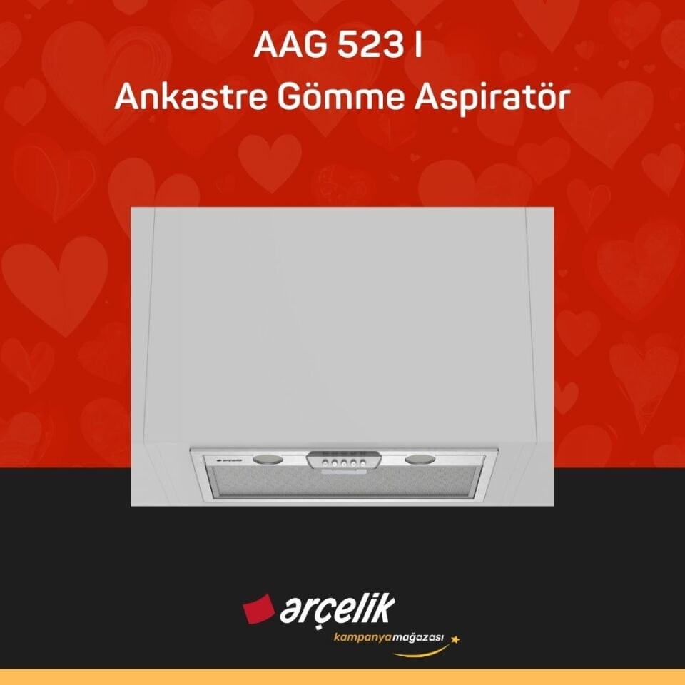 ARÇELİK AAG 523 I Ankastre Gömme Aspiratör