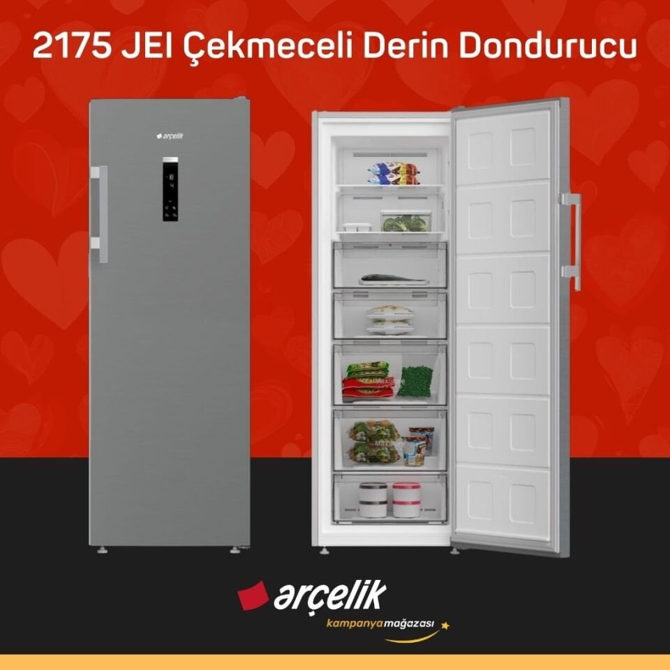 ARÇELİK 2175 JEI 7 Bölmeli Derin Dondurucu