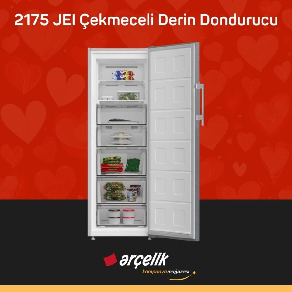 ARÇELİK 2175 JEI 7 Bölmeli Derin Dondurucu