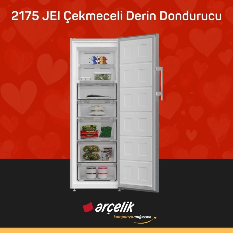 ARÇELİK 2175 JEI 7 Bölmeli Derin Dondurucu