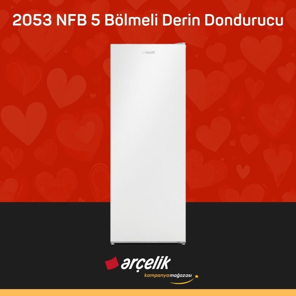 ARÇELİK 2053 NFB 5 Bölmeli Derin Dondurucu