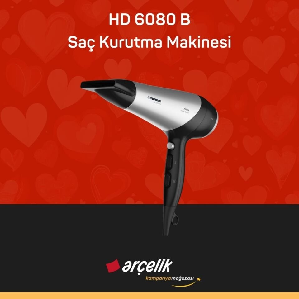 GRUNDIG HD 6080 B Saç Kurutma Makinesi