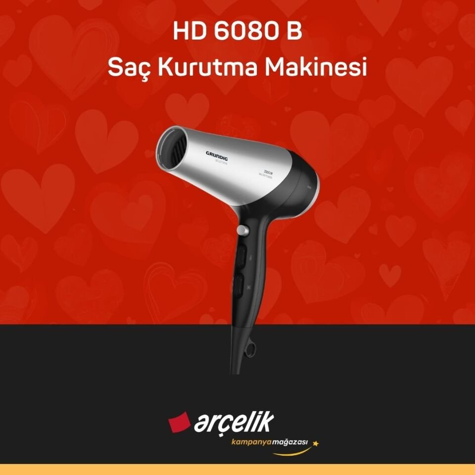 GRUNDIG HD 6080 B Saç Kurutma Makinesi