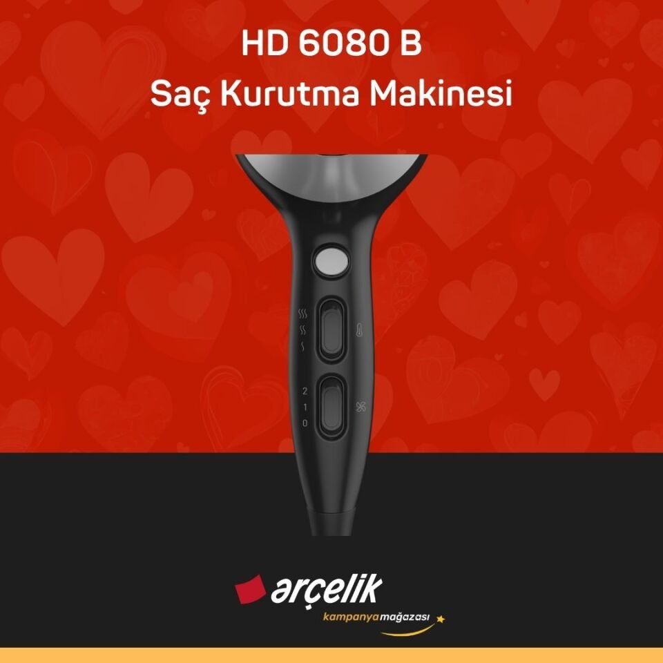 GRUNDIG HD 6080 B Saç Kurutma Makinesi