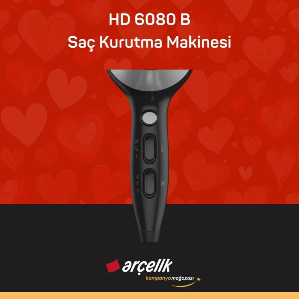 GRUNDIG HD 6080 B Saç Kurutma Makinesi