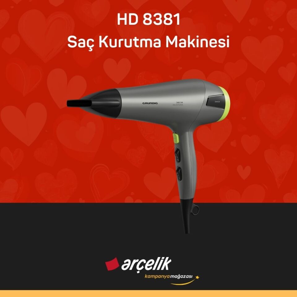 GRUNDIG HD 8381 Saç Kurutma Makinesi