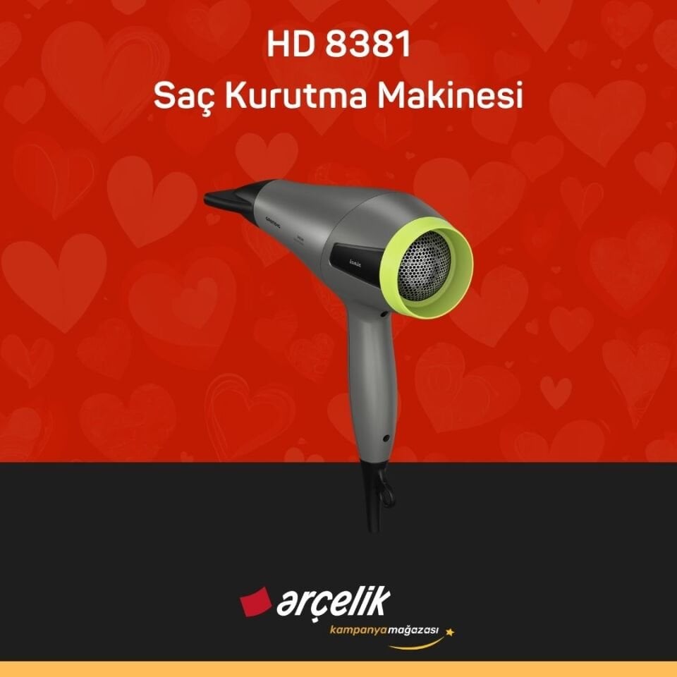 GRUNDIG HD 8381 Saç Kurutma Makinesi