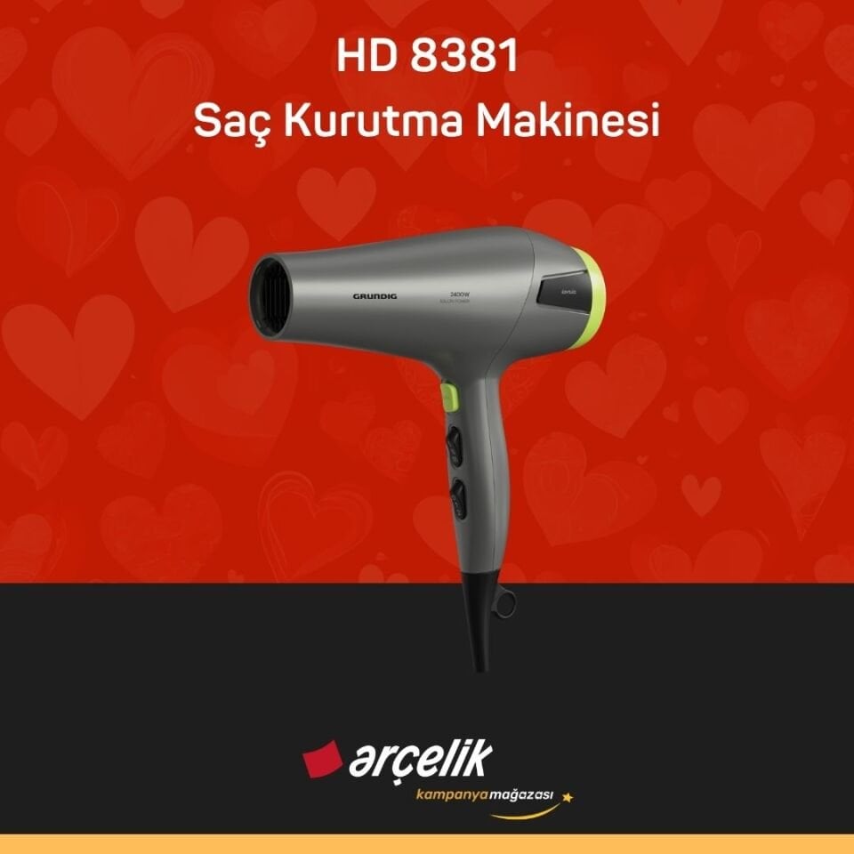GRUNDIG HD 8381 Saç Kurutma Makinesi