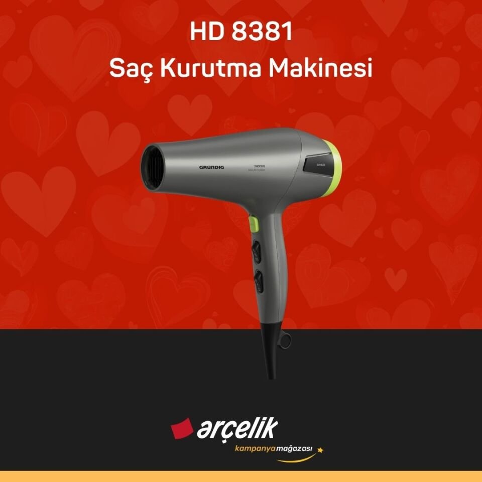 GRUNDIG HD 8381 Saç Kurutma Makinesi