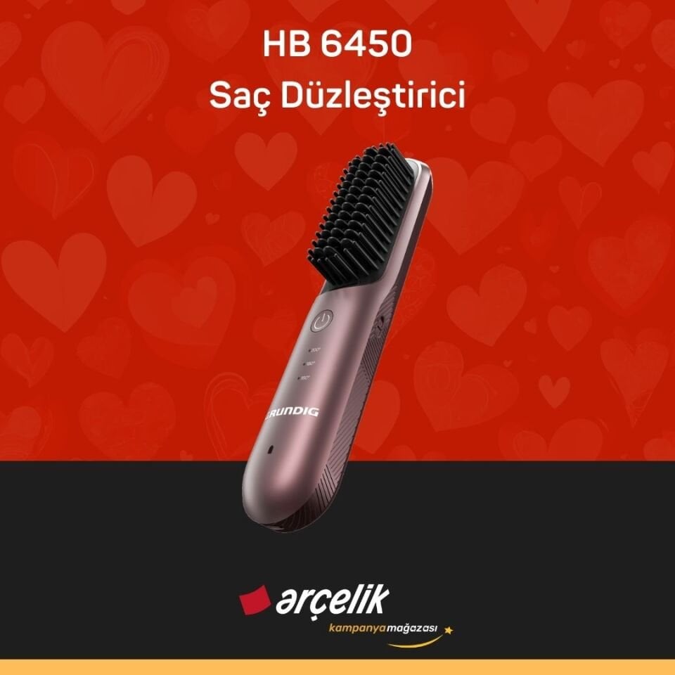 GRUNDIG HB 6450 Snapstyle Kablosuz Saç Düzleştirici