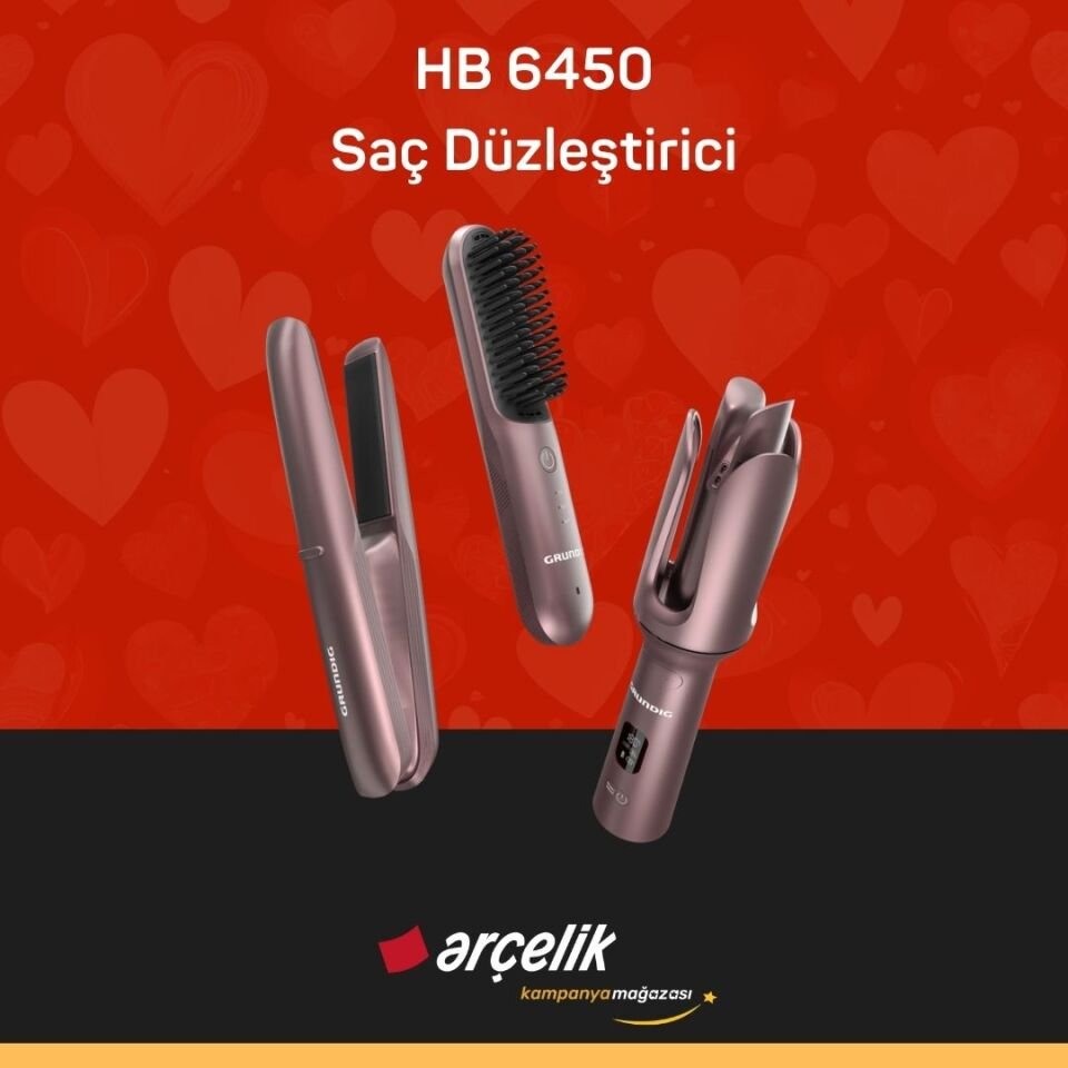 GRUNDIG HB 6450 Snapstyle Kablosuz Saç Düzleştirici