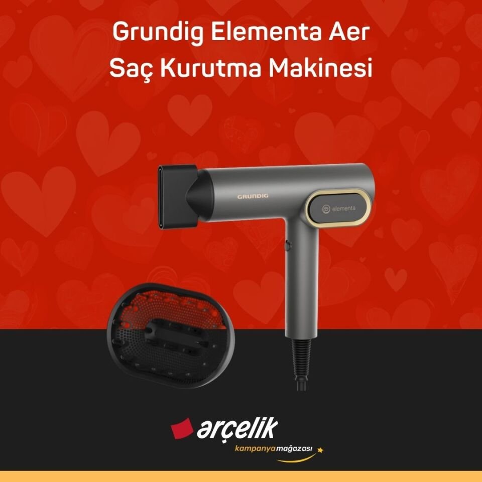 GRUNDIG HD 9380 Elementa Aer Saç Kurutma Makinesi