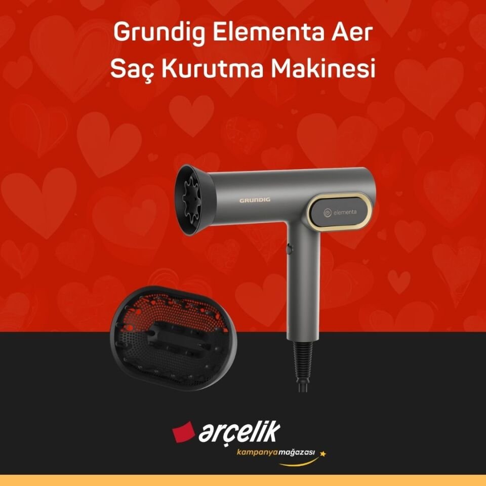 GRUNDIG HD 9380 Elementa Aer Saç Kurutma Makinesi