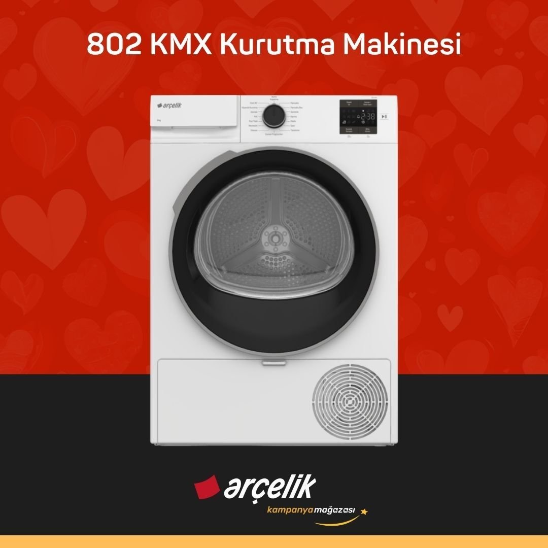 ARÇELİK 802 KMX 8 Kg Kurutma Makinesi